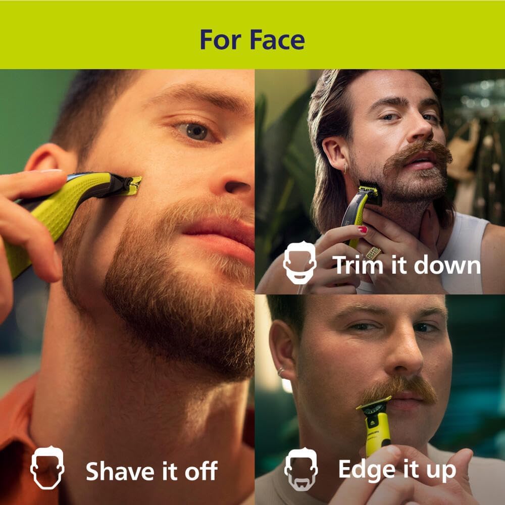 For Face. Trim it down. Shave it off. Edge it up.